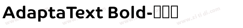 AdaptaText Bold字体转换